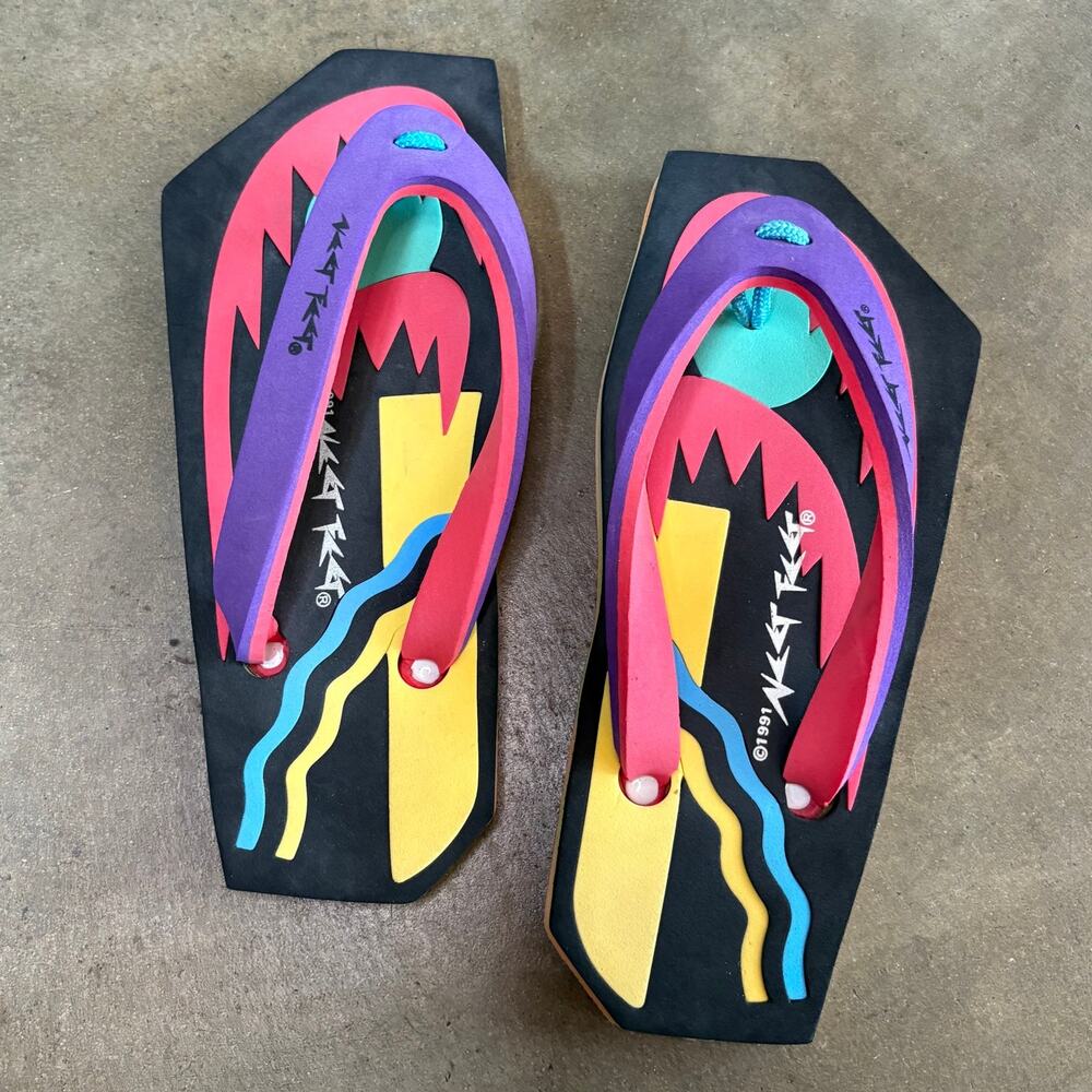 Vtg 91 Neet Feet Rare Flip Flops Sandles (DeadStock) Sz Women 9-10
